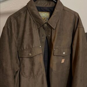 DIXXON Men's Dark Brown Shirt Jacket